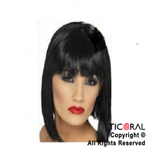 PELUCA CORTA LACIA NEGRA X 1 PS